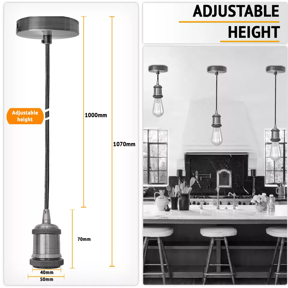 3 Core Vintage Pendant Holder| Pendant Light Fitting ~1716
