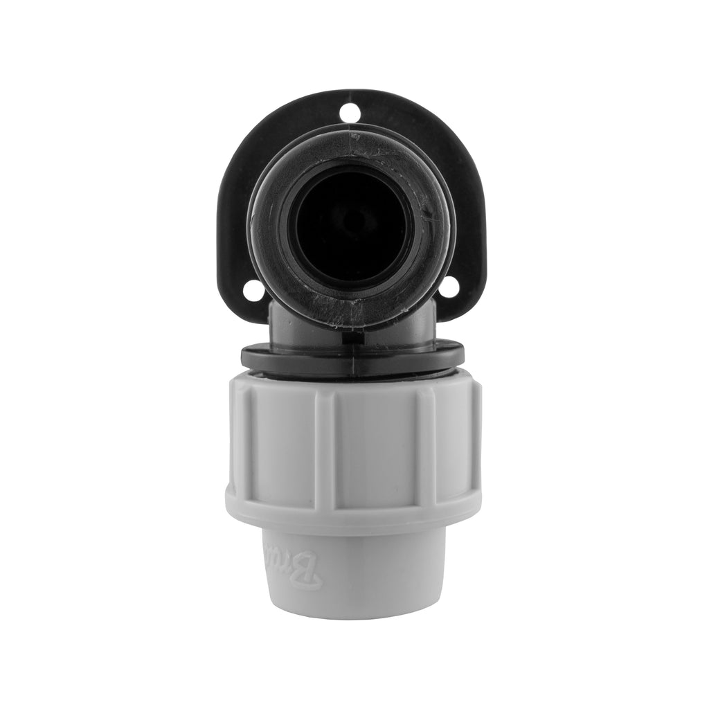 Wall Flange Kit 20mm MDPE - Geka and In Line Valve Water Connector Claw Coupling