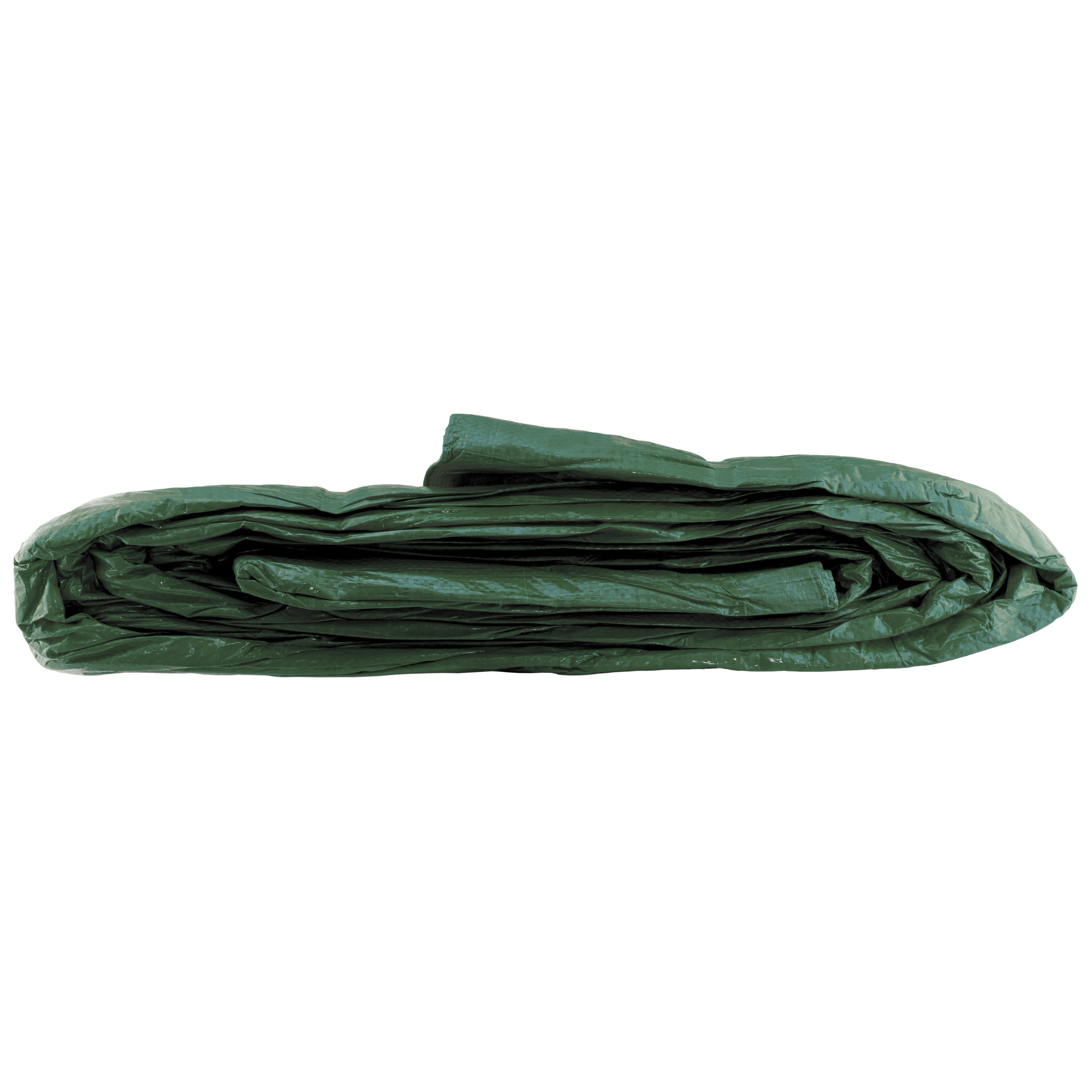 Green S-Grade Tarpaulin with 10m of 6mm Bungee Rope and 10 x Screw Type Tarp Clips