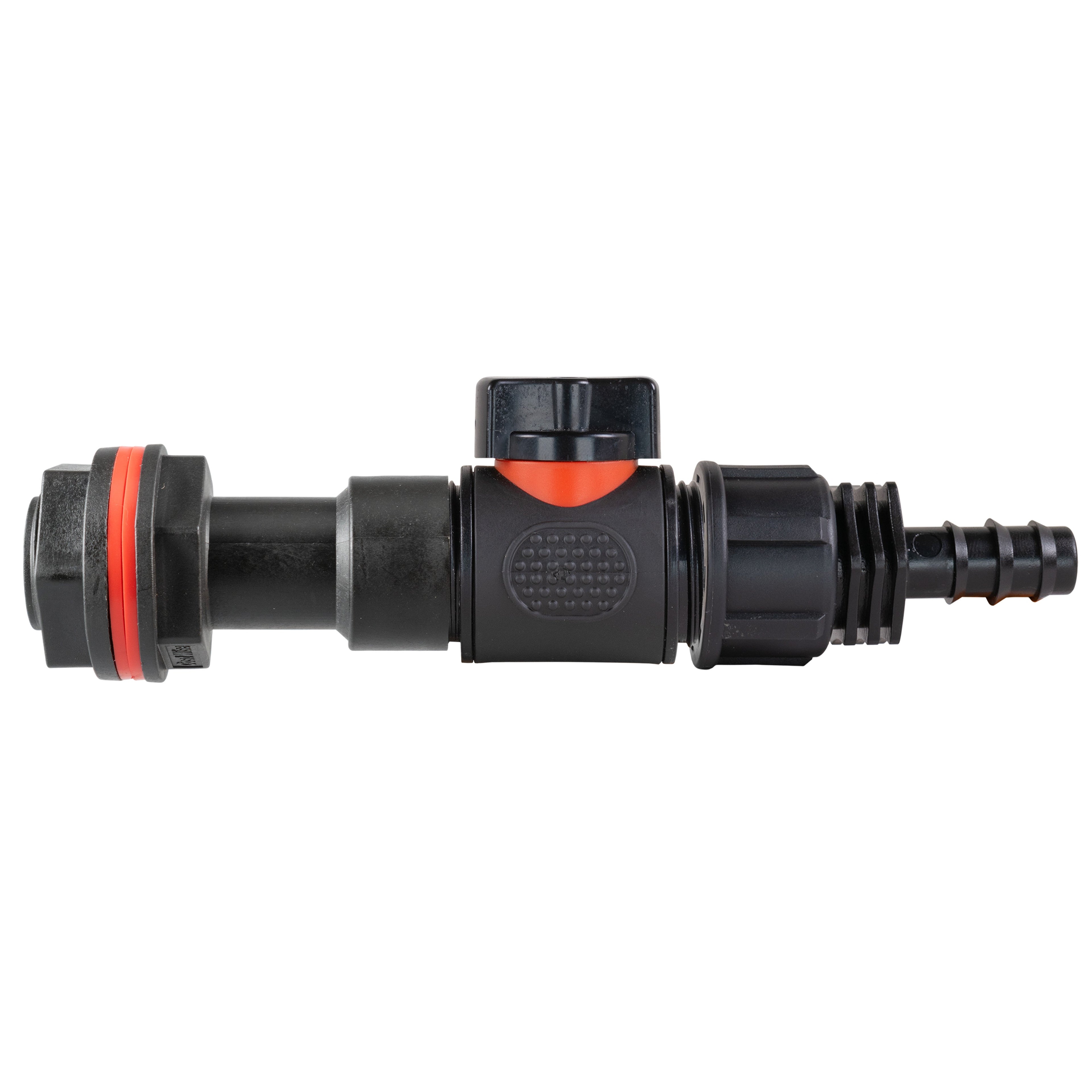Water Butt Extension Kit 3/4in with In-Line Valve + 16mm Barb Hose Connector Set